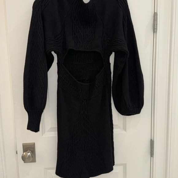 Free people open back sweater dress - Picture 4 of 5